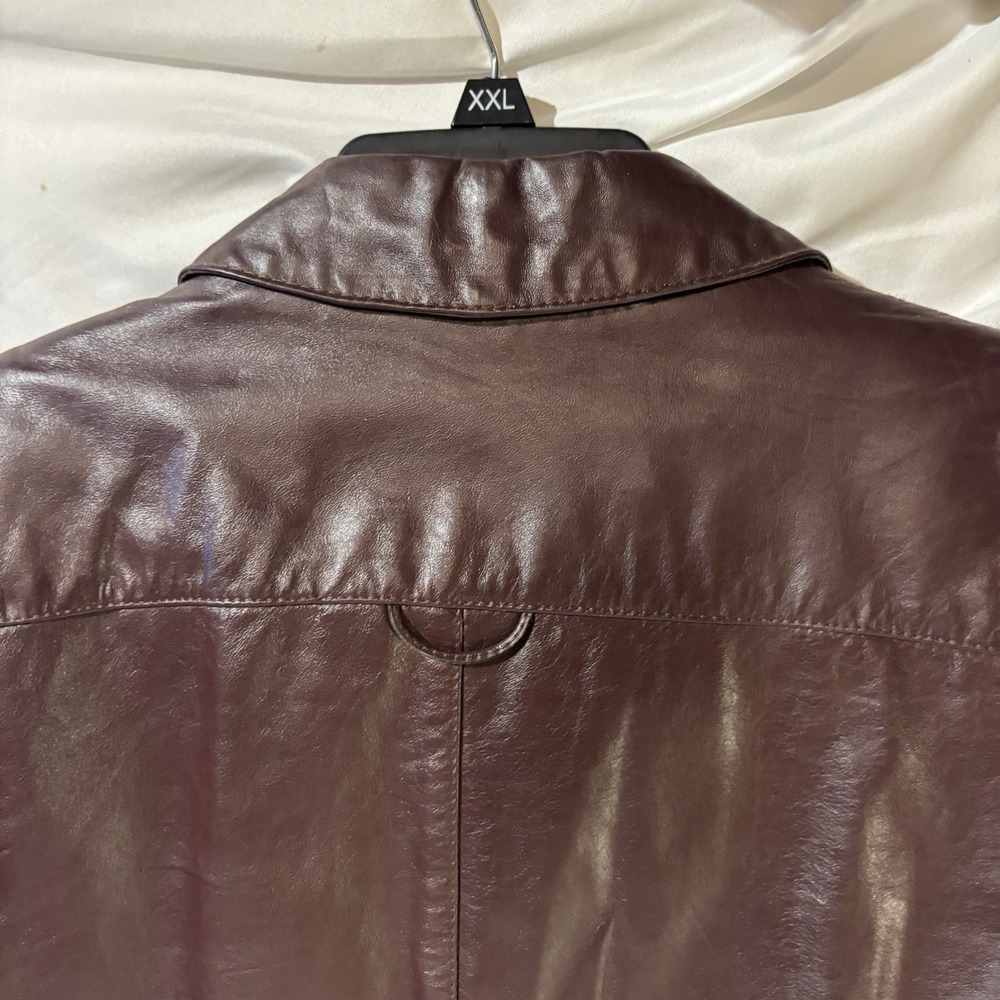 etienne aigner Vintage Leather Jacket Blazer Sz 12  Pics For Measurements EUC - Picture 8 of 15